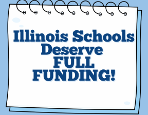 Illinois Schools Deserve Full Funding on a Notepad