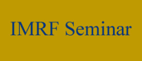IMRF Seminar against a gold background